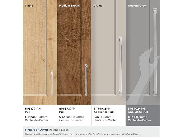 Amerock Westerly Pull, 18", Nickel