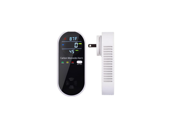 3-in-1 CO Detector w/Temp+Humidity