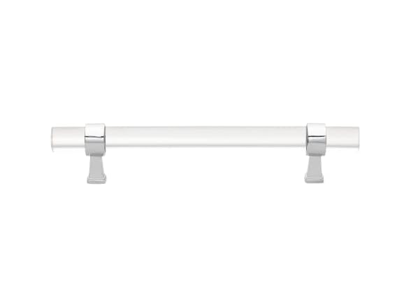 5" Acrylic Cabinet Pulls Chrome 10Pk
