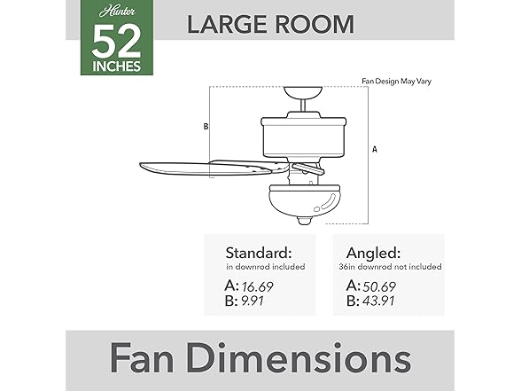 Hunter Fan 52 inch Fresh White Indoor Ceiling Fan