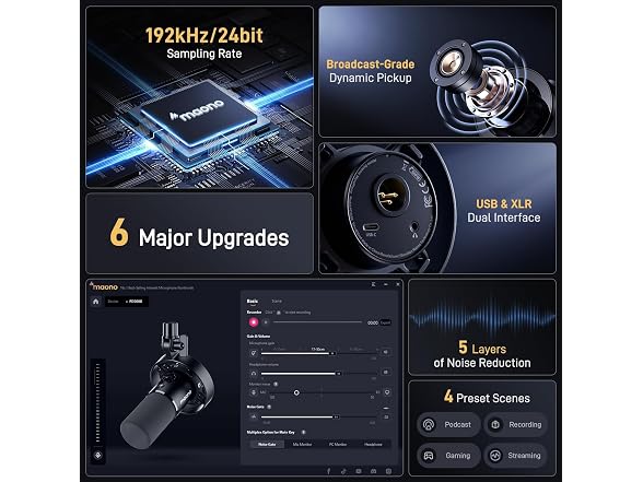 MAONO Dynamic XLR/USB Podcast Mic