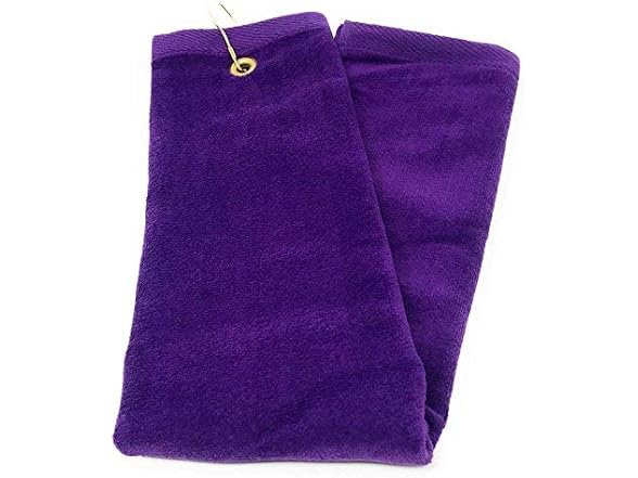 Purple Tri-Fold Golf, Hand Towel