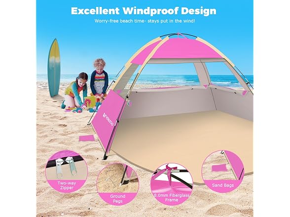 Venustas Beach Tent Sun Shelter UPF 50+