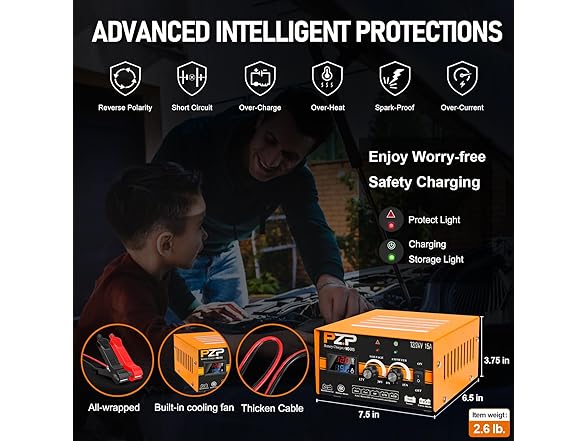 12V/24V Battery Charger Maintainer