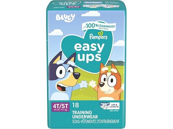Pampers Easy Ups Size 6 Bluey 18 Count
