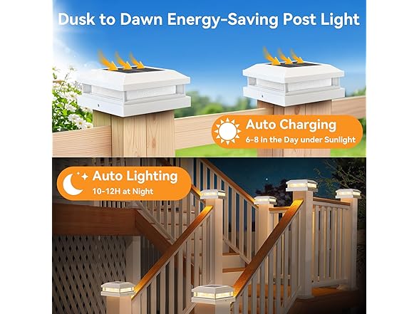 Brightever US W0288 White Solar Light 6 pack