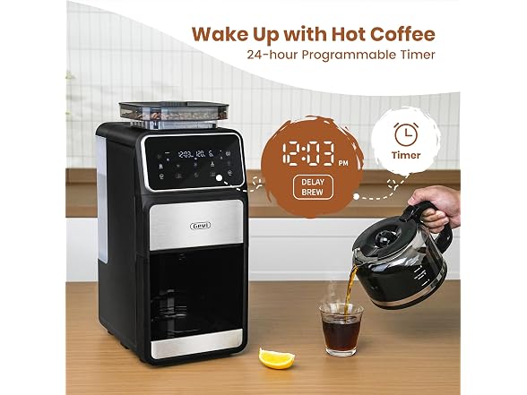 Gevi 10-Cup Drip Coffee + Burr Grinder