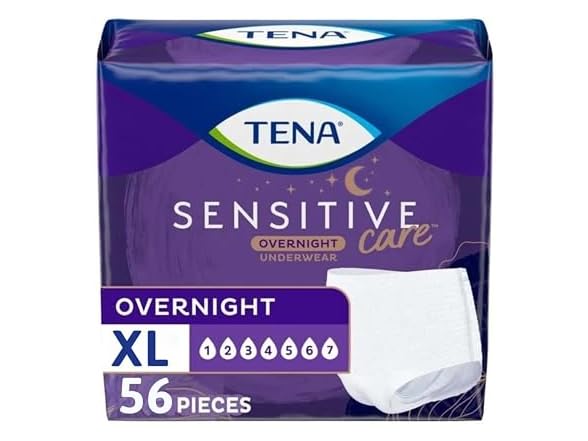 TENA | Sensitive Care Overnight 56ct