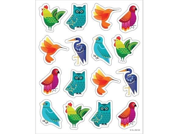 IXL Feathered Friends Stickers - 72pc