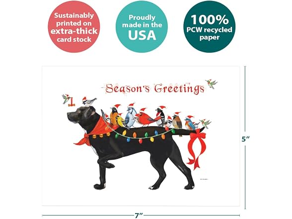 Tree-Free Greetings Bird Dog Christmas C - Gallery 4