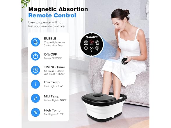 KNQZE Collapsible Foot Spa