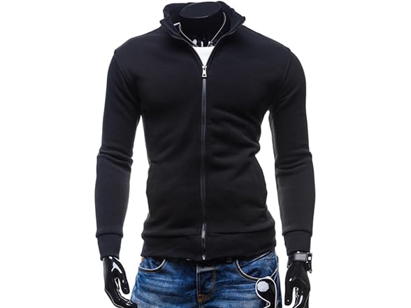 Aieoe Men (3XL) Casual Cardigan Slim High Jacket