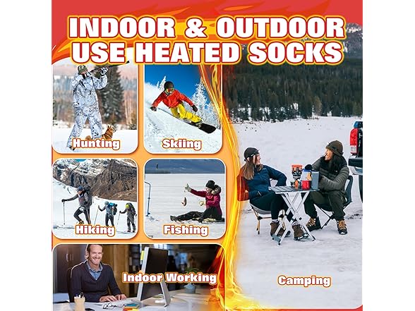 5000 mAh Electric Heated Socks