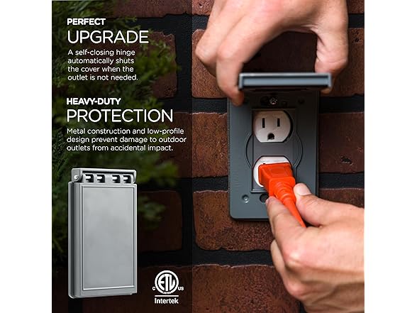 Outdoor Outlet Cover 2pk Metal