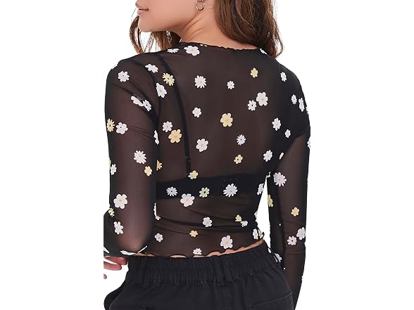 Forever 21 (M) Sheer Mesh Top