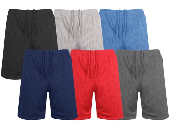 3Pk Asst Mens Classic Mesh Shorts