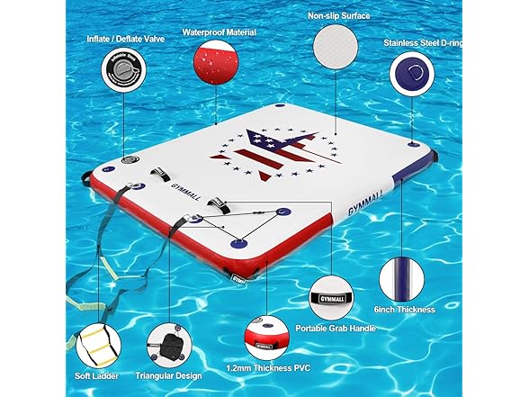 Inflatable Floating Dock Platform