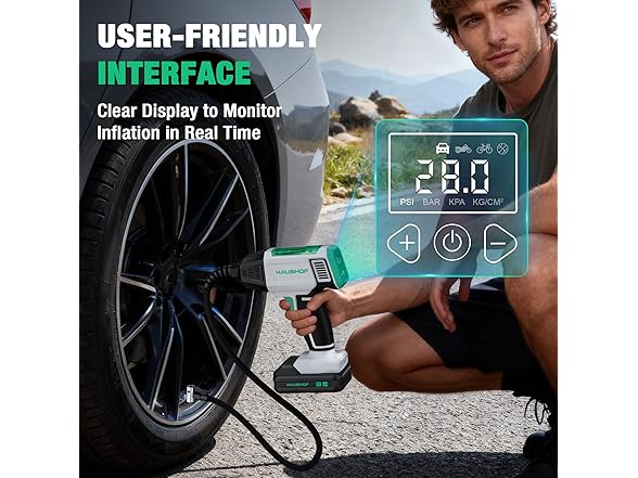 HAUSHOF 20V Tire Inflator