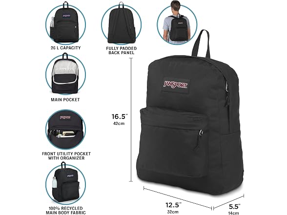 JanSport NCAA SuperBreak Plus Backpack