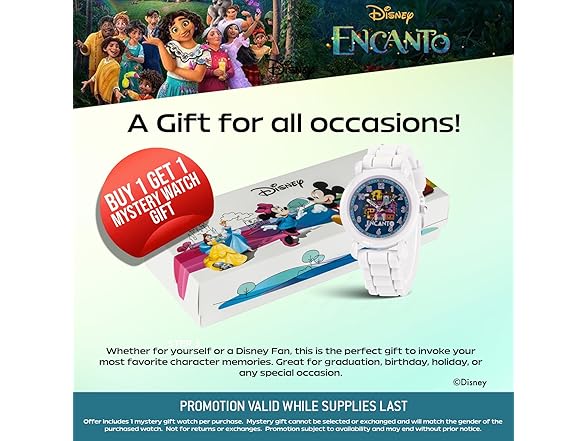 Disney Encanto Kids 3–7 Classic Character Watch