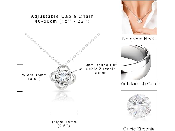 Beyond Love Preserved Rose Sterling Necklace