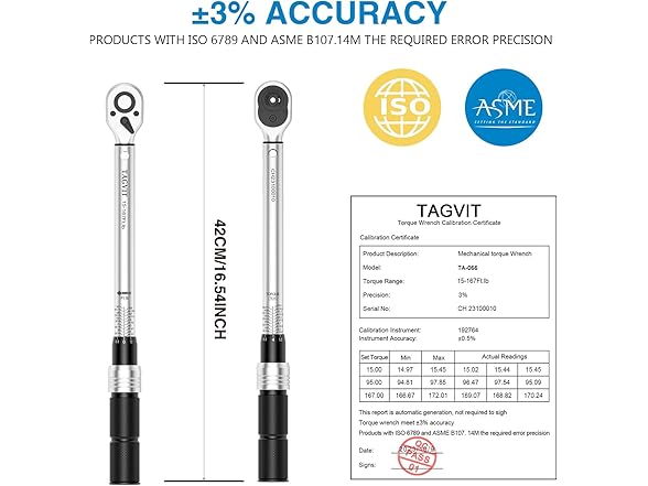 1/2 Inch Drive Click Torque Wrench