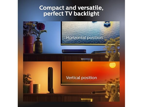 Philips Hue 16-Foot Extension Cable for Philips Hue Play Light Bar, Black - 1 Pack
