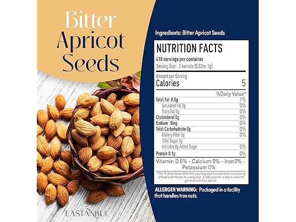 Eastanbul Apricot Seeds, 14.5oz, Apricot kernels
