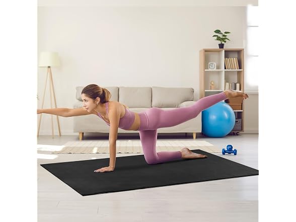 Exercise Mat, Non Slip High Density 7x5ft