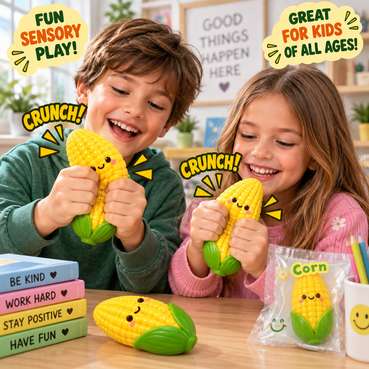 Corn Crunch Squishy 2-Pk - Gallery 6