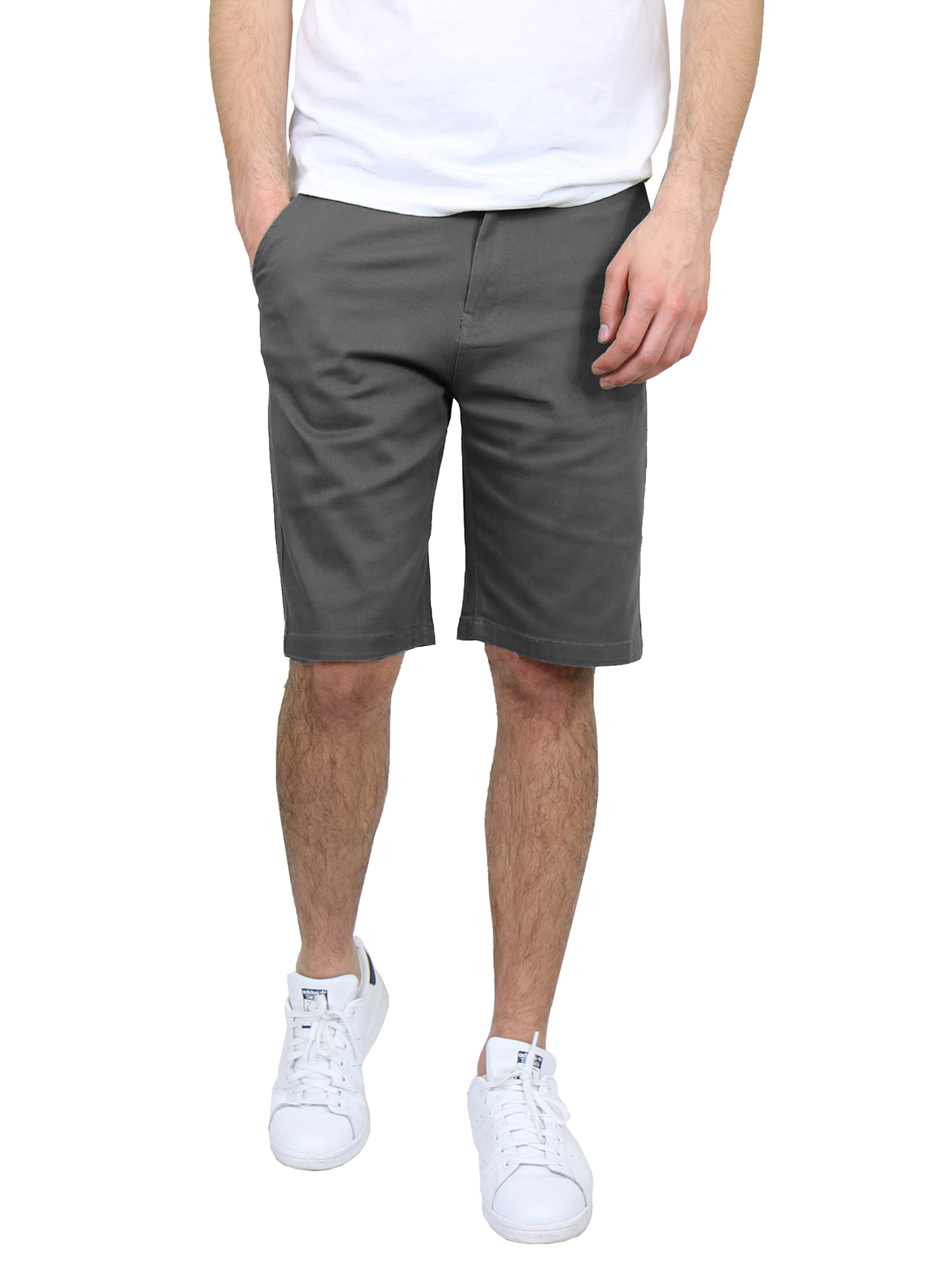 2Pk Asst Mens Stretch Chino Shorts - Gallery 21