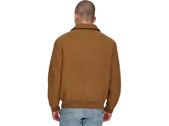 Dockers Men Micro Twill Golf Bomber Jacket