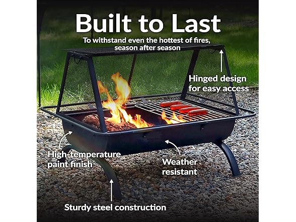 Sunnydaze 36-Inch Northland Steel Outdoor Fire Pit