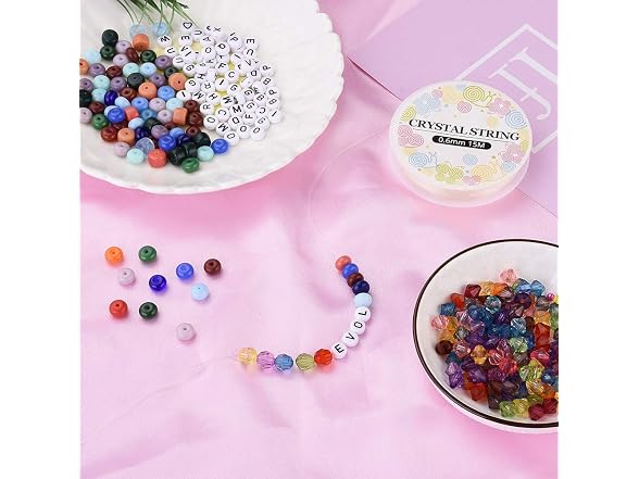 Cheriswelry 10 Rolls 0.6mm Crystal Elastic String Cord