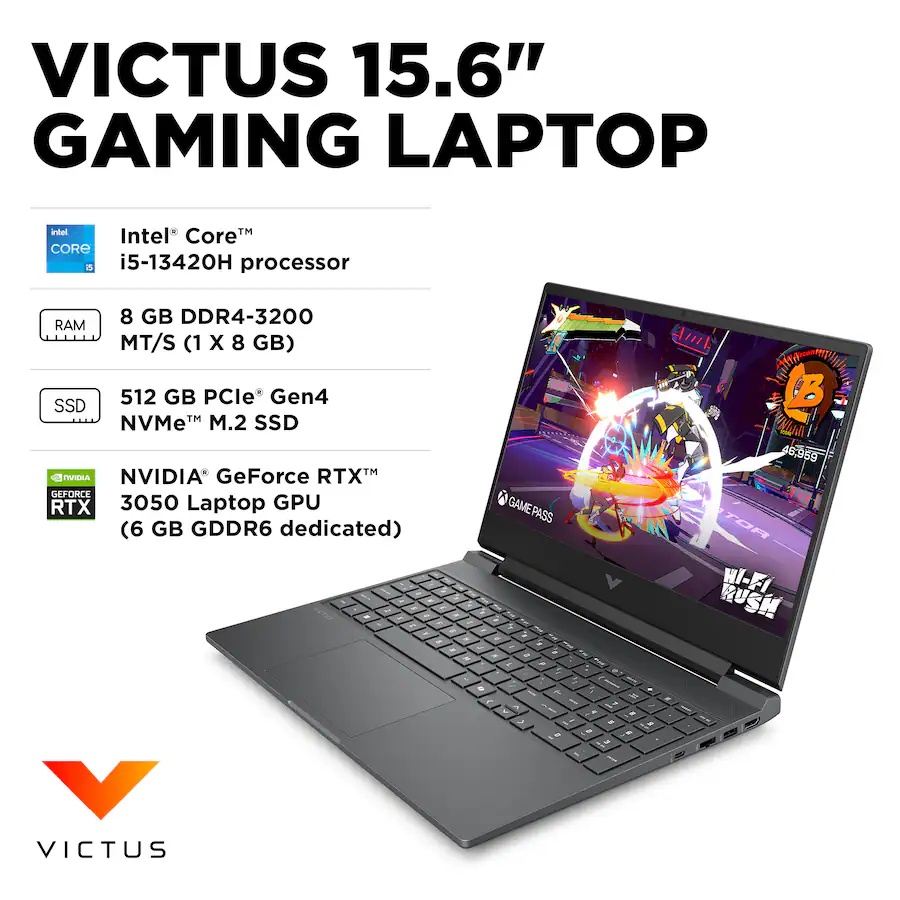 HP Victus 15.6" RTX 3050 Gaming Laptop - Gallery 6