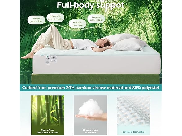 Hansleep King Mattress Topper