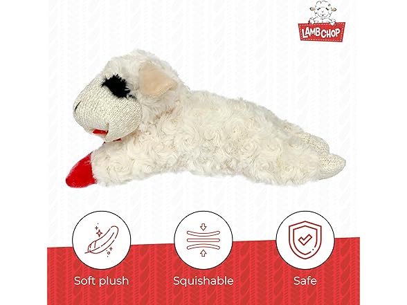 Multipet Mini Lamb Chop Plush Toy