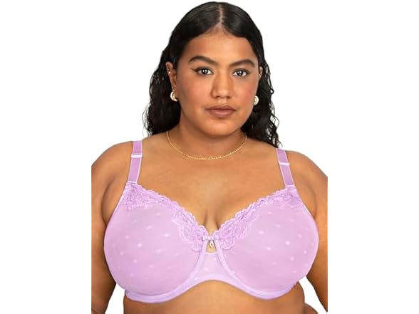 Curvy Couture Women's Bra Orchid (40C)