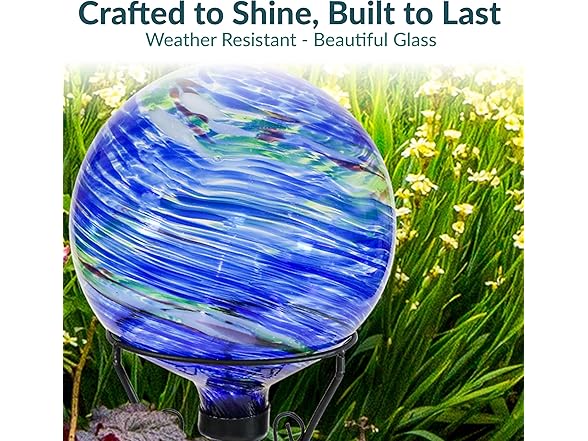Sunnydaze 10-Inch Gazing Ball Northern Lights