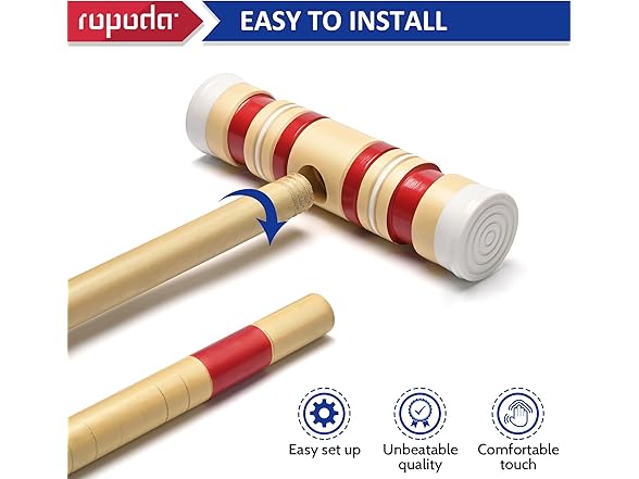 6-Player Croquet Set Lawn Game w/ Bag