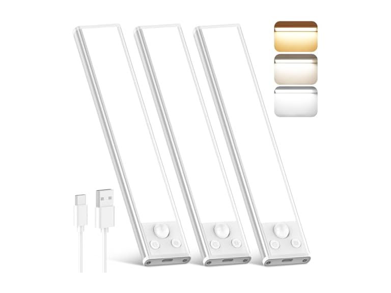 Brightever KN0001 3-Pack Under cabient lighting,10inch
