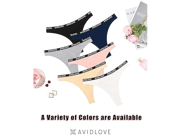 12 Pack Women's Thongs Cotton Underwear