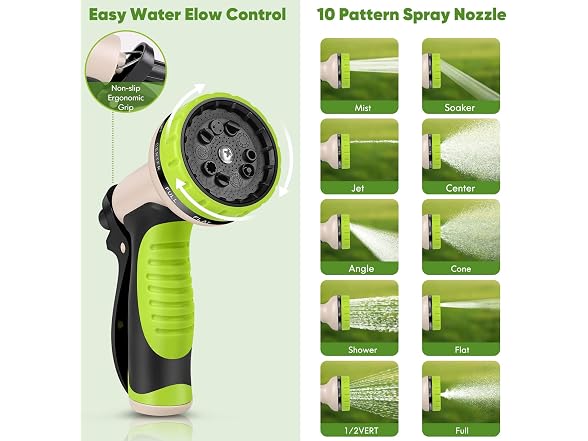 Unywarse 50FT Metal Garden Hose No-Kink
