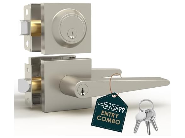 Satin Nickel Entry - Combo