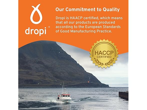 Dropi Omega 3 Fish Oil Liquid - Maximum Strength