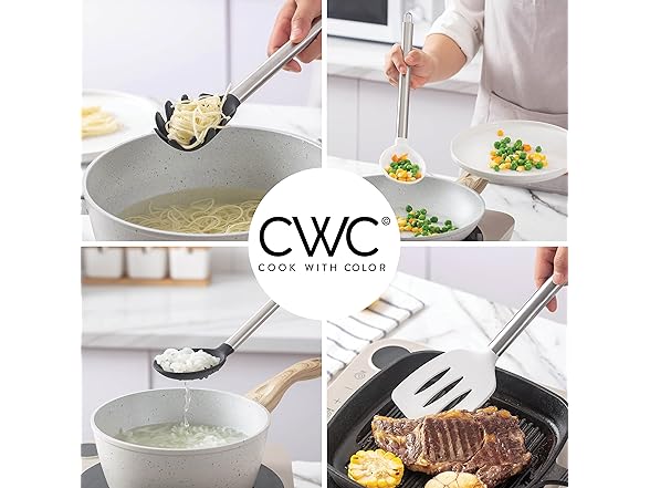 COOK WITH COLOR 5Pc Cooking Utensil Set