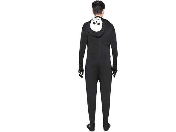 Men Skeleton Jumpsuit Costume