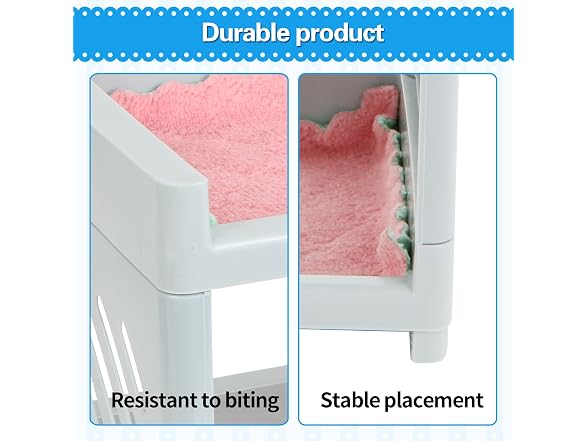 PODOO Guinea Pig Bunk Bed with 2 Mats