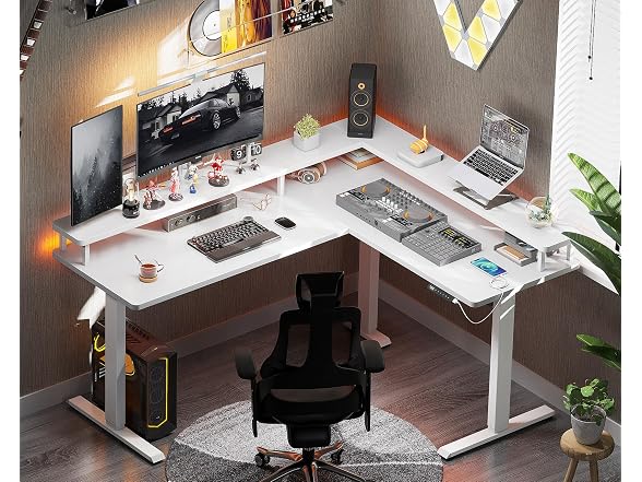AODK L-Shape Electric Desk, 59"x48"