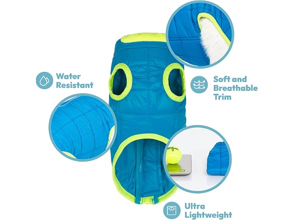 Gooby Comfort Jacket, Turquoise, X-Large